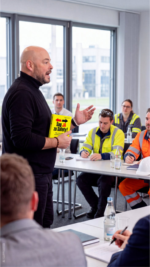 René Noël im Training mit Sag JA zu Safety! Part II